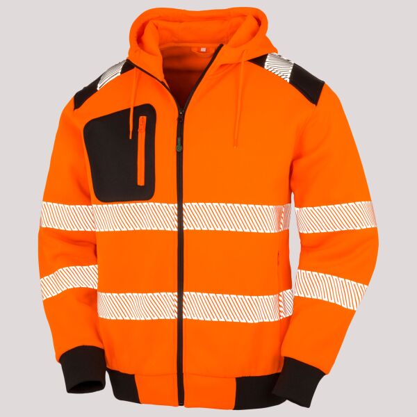 Result Genuine Recycled Safety Zip Hoodie Thumbnail