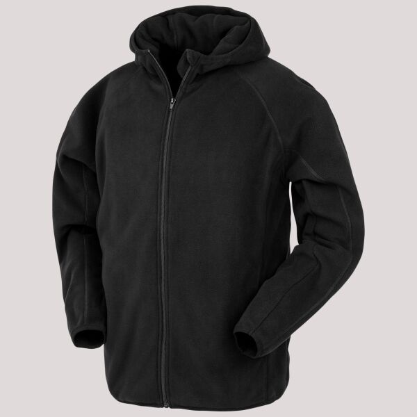 Result Genuine Recycled Hooded Micro Fleece Jacket Thumbnail
