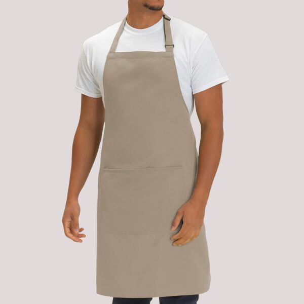 Dennys Polyester Bib Apron with Pocket Thumbnail