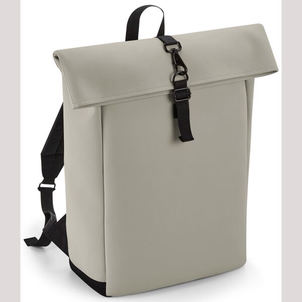 BagBase Matte PU Roll-Top Backpack Thumbnail