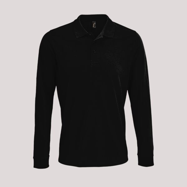 SOL'S Unisex Prime Long Sleeve Piqué Polo Shirt Thumbnail