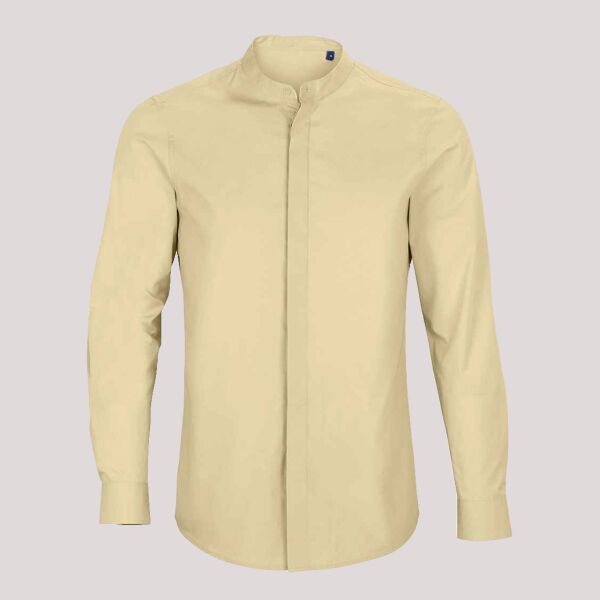 NEOBLU Bart Mao Collar Long Sleeve Poplin Shirt Thumbnail