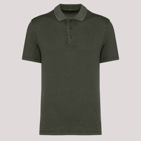 Native Spirit Washed Jersey Polo Shirt Thumbnail