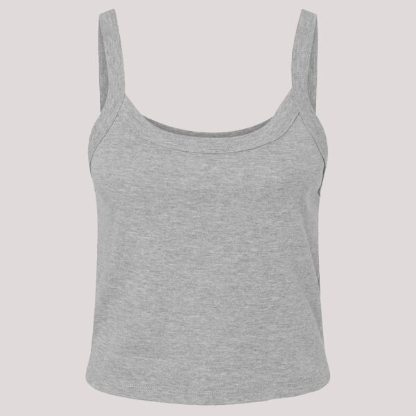 Bella Ladies Micro Rib Spaghetti Strap Tank Top Thumbnail