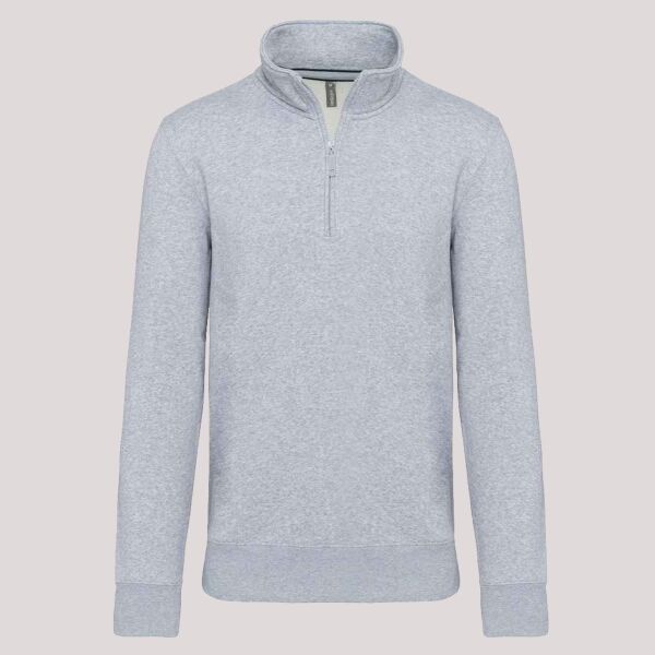 Kariban Zip Neck Sweatshirt Thumbnail