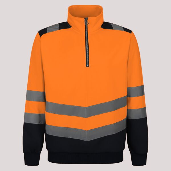 Regatta High Visibility Pro 1/4 Zip Sweatshirt Thumbnail