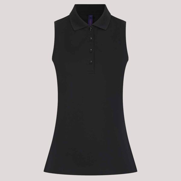 Henbury Ladies Sleeveless Coolplus® Polo Shirt Thumbnail