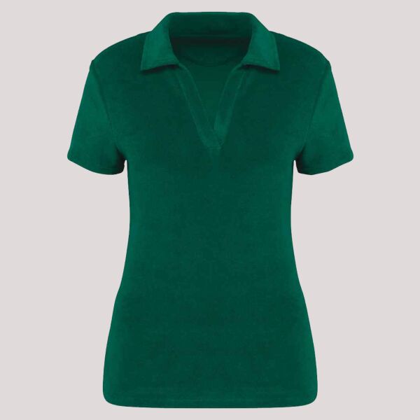 Native Spirit Ladies Terry Towel Polo Shirt Thumbnail