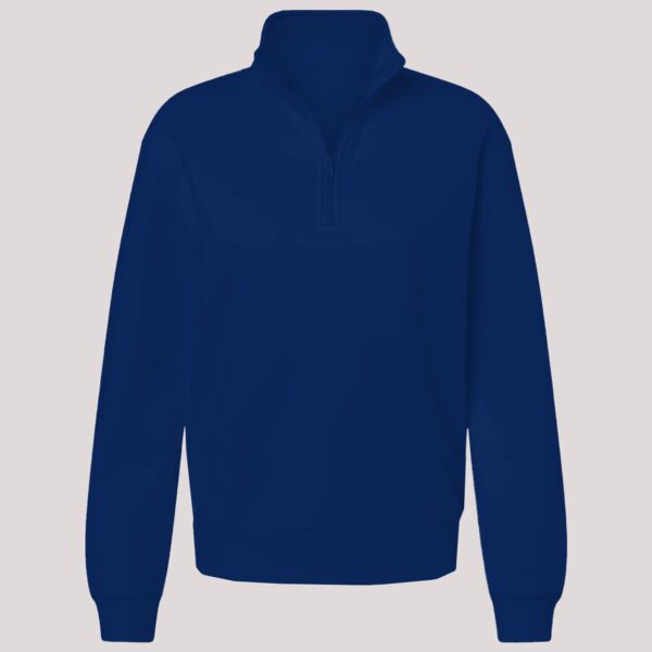 Kustom Kit Regular Fit 1/4 Zip Piqué Sweatshirt Thumbnail