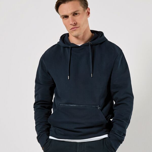 Kustom Kit Regular Fit Piqué Zipped Pocket Hoodie Thumbnail