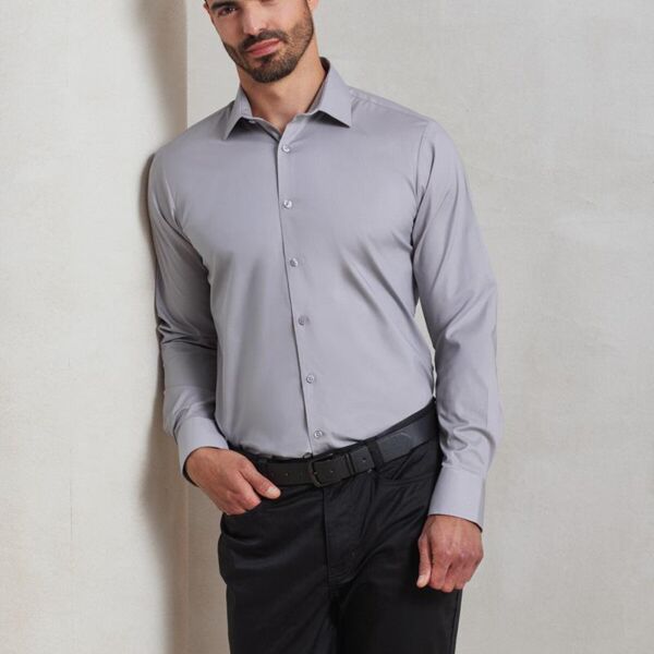 MENS STRETCH POPLIN L/S SHIRT Thumbnail
