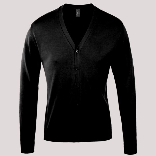 SOL'S Golden Cotton Acrylic V Neck Cardigan Thumbnail