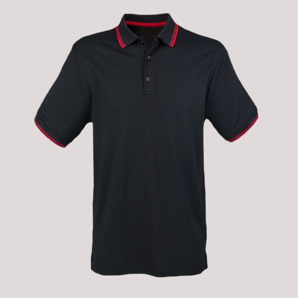 Henbury Coolplus® Tipped Polo Shirt Thumbnail