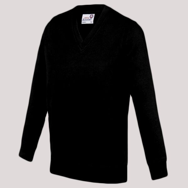 AWDis Academy Kids V Neck Sweatshirt Thumbnail