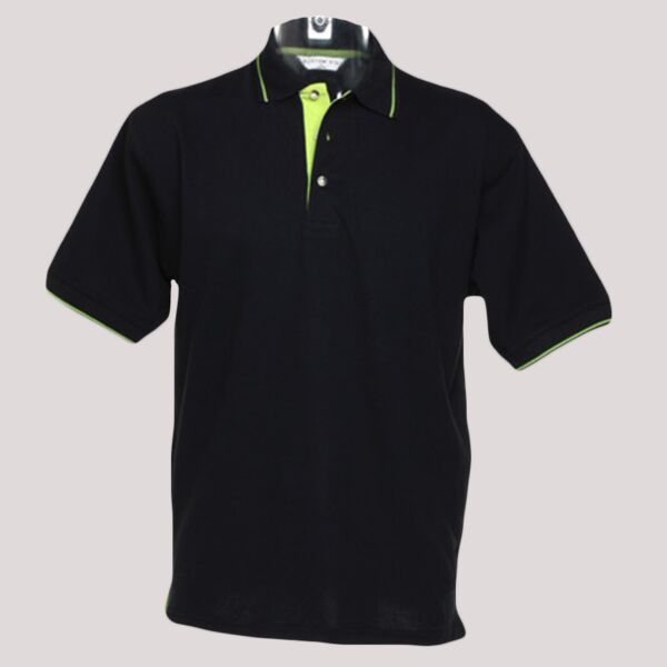 Kustom Kit St Mellion Tipped Cotton Piqué Polo Shirt Thumbnail