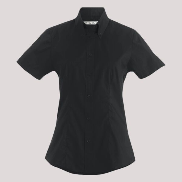 Kustom Kit Ladies Premium Short Sleeve Tailored Oxford Shirt Thumbnail
