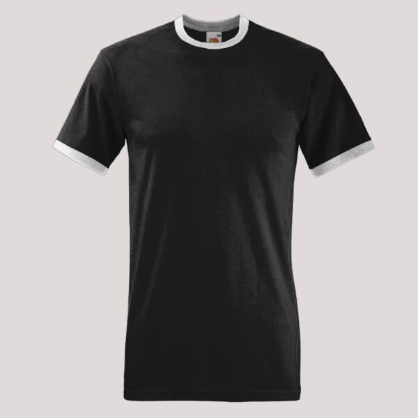 Fruit of the Loom Contrast Ringer T-Shirt Thumbnail