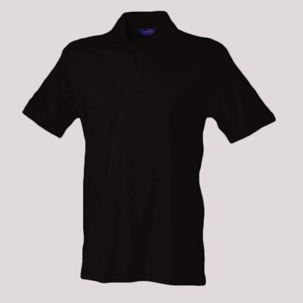 Henbury Unisex Stretch Cotton Piqué Polo Shirt Thumbnail