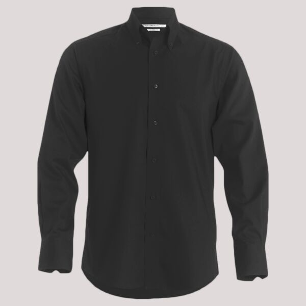 Kustom Kit Premium Long Sleeve Tailored Oxford Shirt Thumbnail