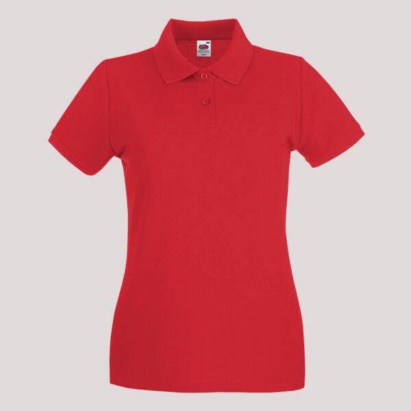 Fruit of the Loom Lady-Fit Premium Cotton Piqué Polo Shirt Thumbnail