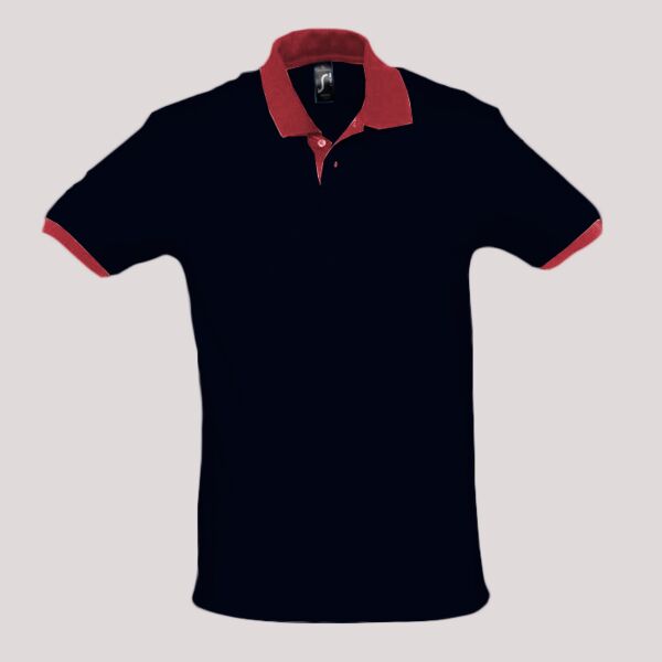 SOL'S Prince Contrast Cotton Piqué Polo Shirt Thumbnail
