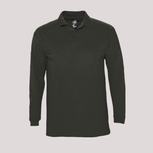SOL'S Winter II Long Sleeve Cotton Piqué Polo Shirt Thumbnail