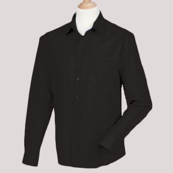 Henbury Long Sleeve Wicking Shirt Thumbnail