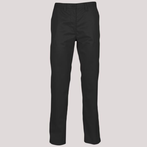Henbury Ladies 65/35 Flat Fronted Chino Trousers Thumbnail