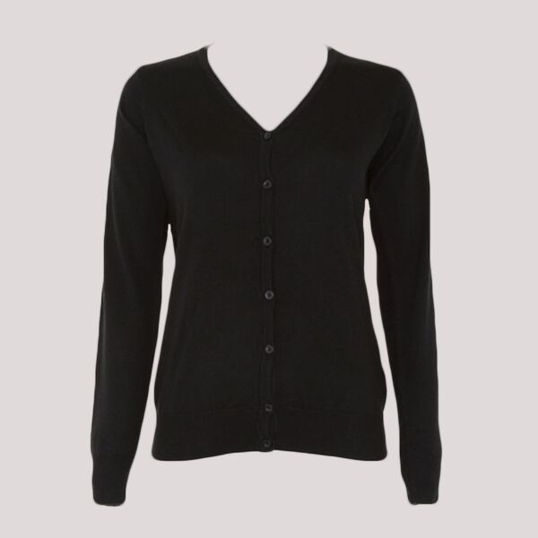 Kustom Kit Ladies Arundel Cotton Acrylic V Neck Cardigan Thumbnail