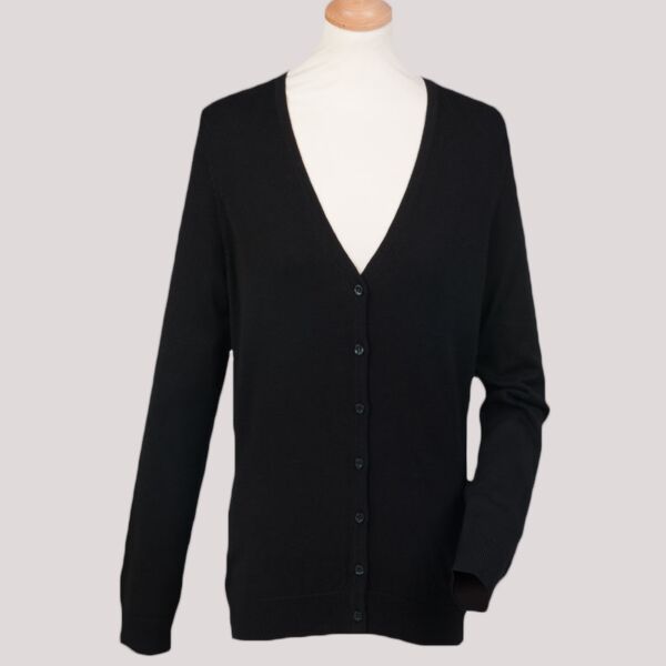 Henbury Ladies Lightweight V Neck Cardigan Thumbnail