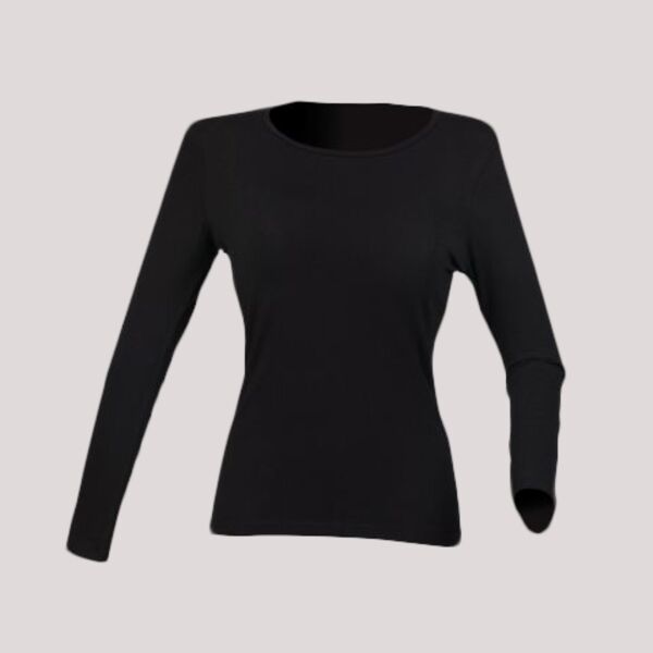 SF Clothing Ladies Feel Good Long Sleeve Stretch T-Shirt Thumbnail