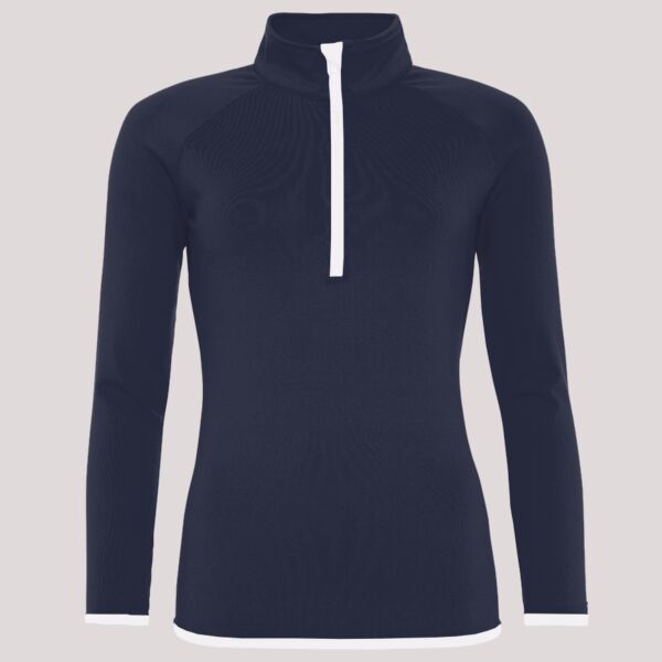 AWDis Ladies Cool Half Zip Sweat Top Thumbnail