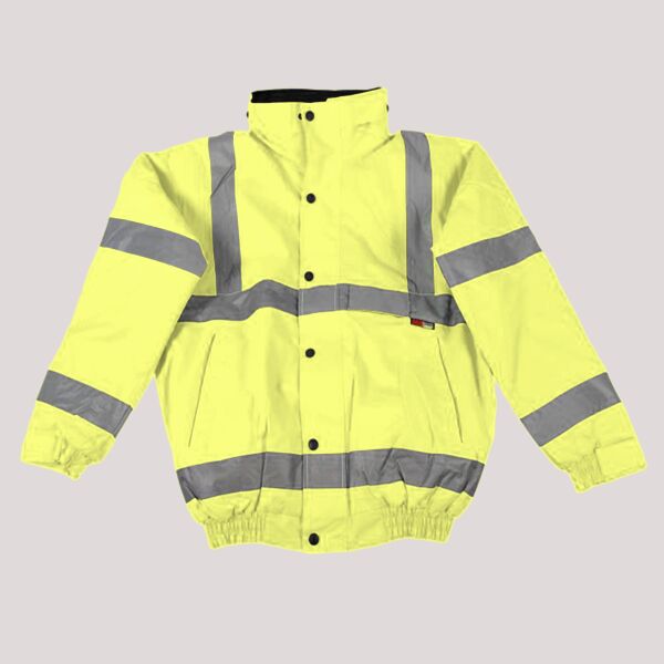 Warrior Hi-Vis Fleece Lined Bomber Jacket Thumbnail