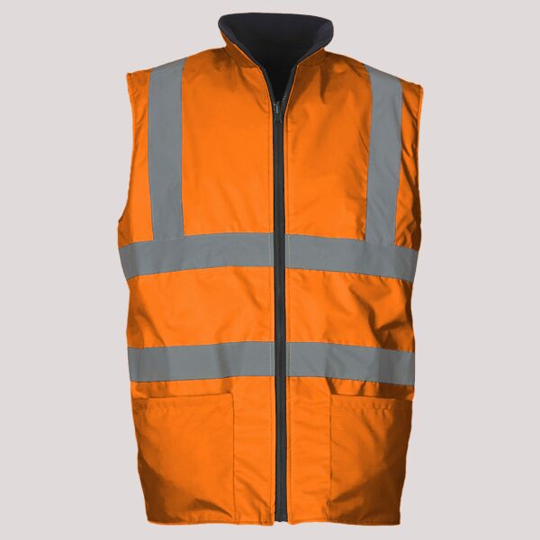 Yoko Hi-Vis Reversible Fleece Bodywarmer Thumbnail