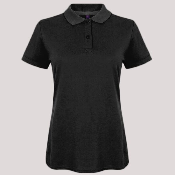 Henbury Ladies Modern Fit Cotton Piqué Polo Shirt Thumbnail