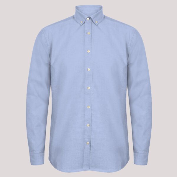 Henbury Modern Long Sleeve Regular Fit Oxford Shirt Thumbnail