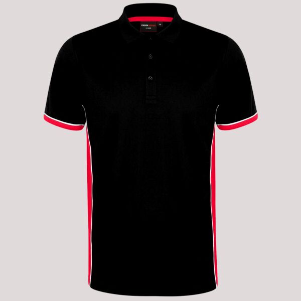 Finden + Hales Contrast Panel Polo Shirt Thumbnail
