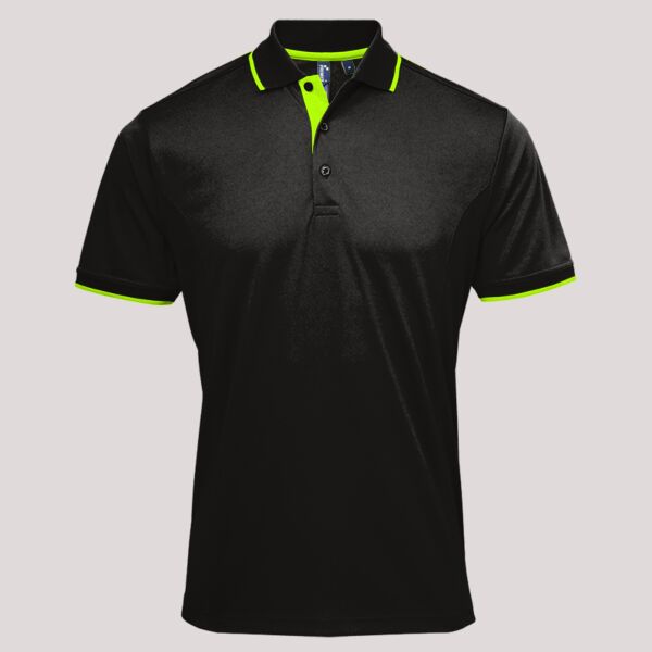Premier Contrast Coolchecker® Piqué Polo Shirt Thumbnail