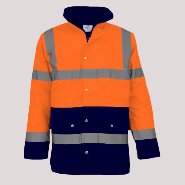 Yoko Hi-Vis Two Tone Motorway Jacket Thumbnail