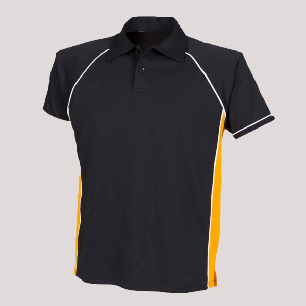 Finden + Hales Performance Piped Polo Shirt Thumbnail