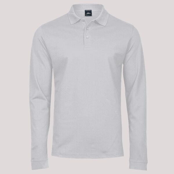Tee Jays Luxury Stretch Long Sleeve Polo Shirt Thumbnail