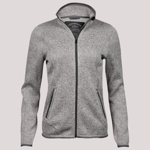 Tee Jays Ladies Knitted Outdoor Fleece Jacket Thumbnail