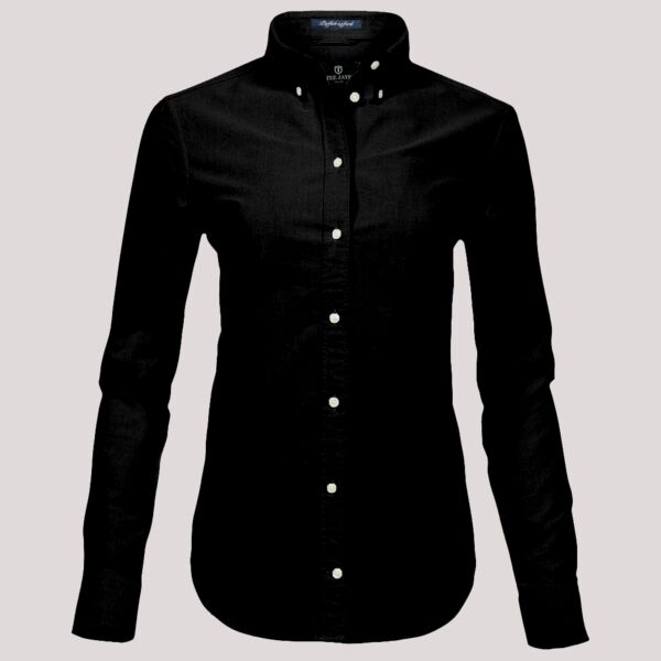 Tee Jays Ladies Perfect Long Sleeve Oxford Shirt Thumbnail