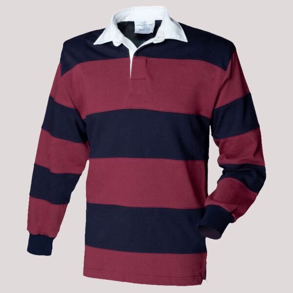 Front Row Sewn Stripe Rugby Shirt Thumbnail