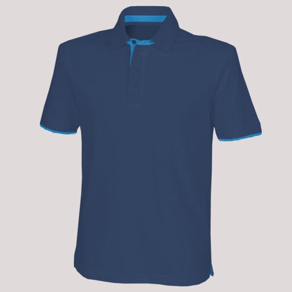 Front Row Contrast Cotton Piqué Polo Shirt Thumbnail