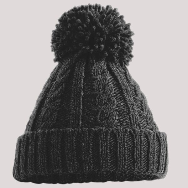 Beechfield Cable Knit Melange Beanie Thumbnail