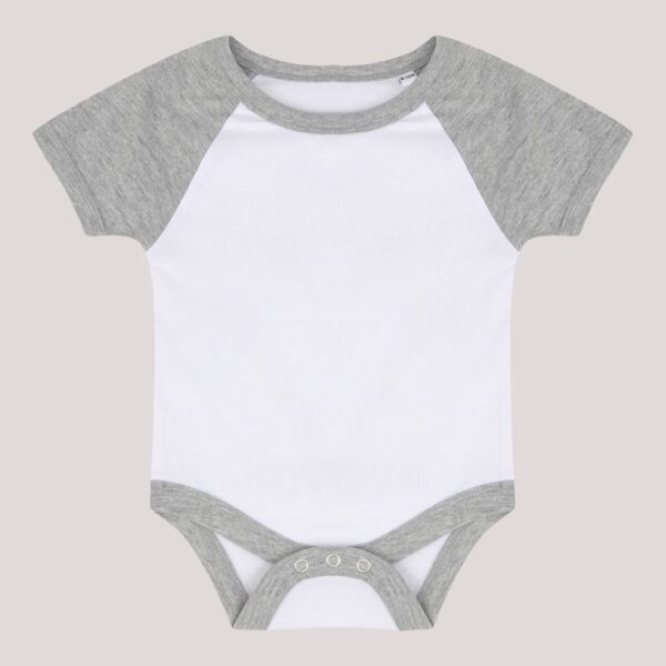 Larkwood Essential Short Sleeve Baby Baseball Bodysuit Thumbnail