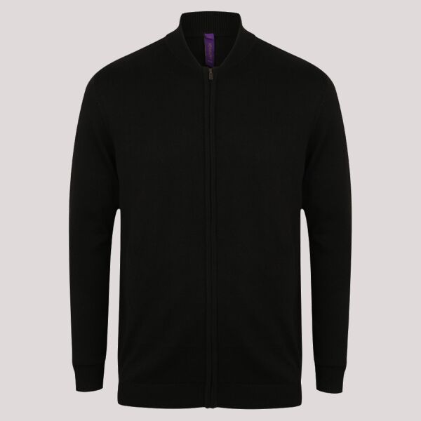 Henbury Unisex Zip Through Cardigan Thumbnail