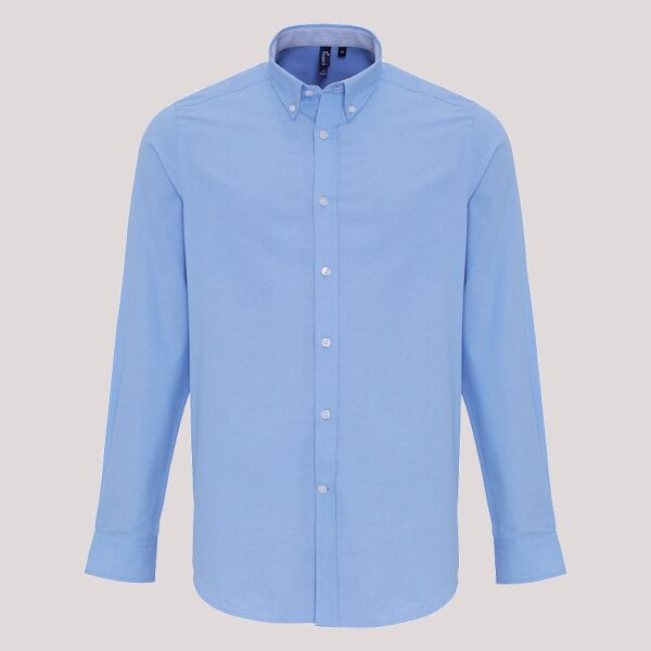 Premier Long Sleeve Striped Oxford Shirt Thumbnail