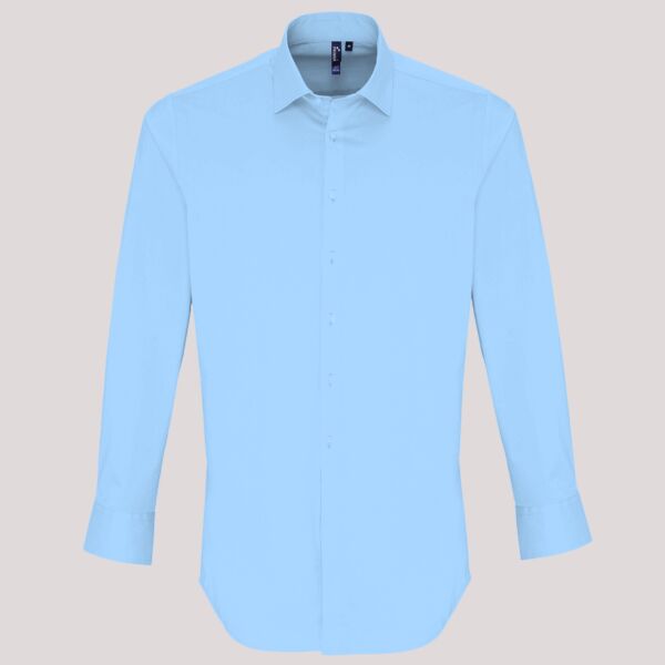 Premier Long Sleeve Stretch Fit Poplin Shirt Thumbnail